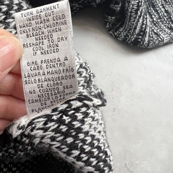 Christine Gerard Size Large L Tunic Sweater Black and White‎ Geometric - Picture 5 of 5